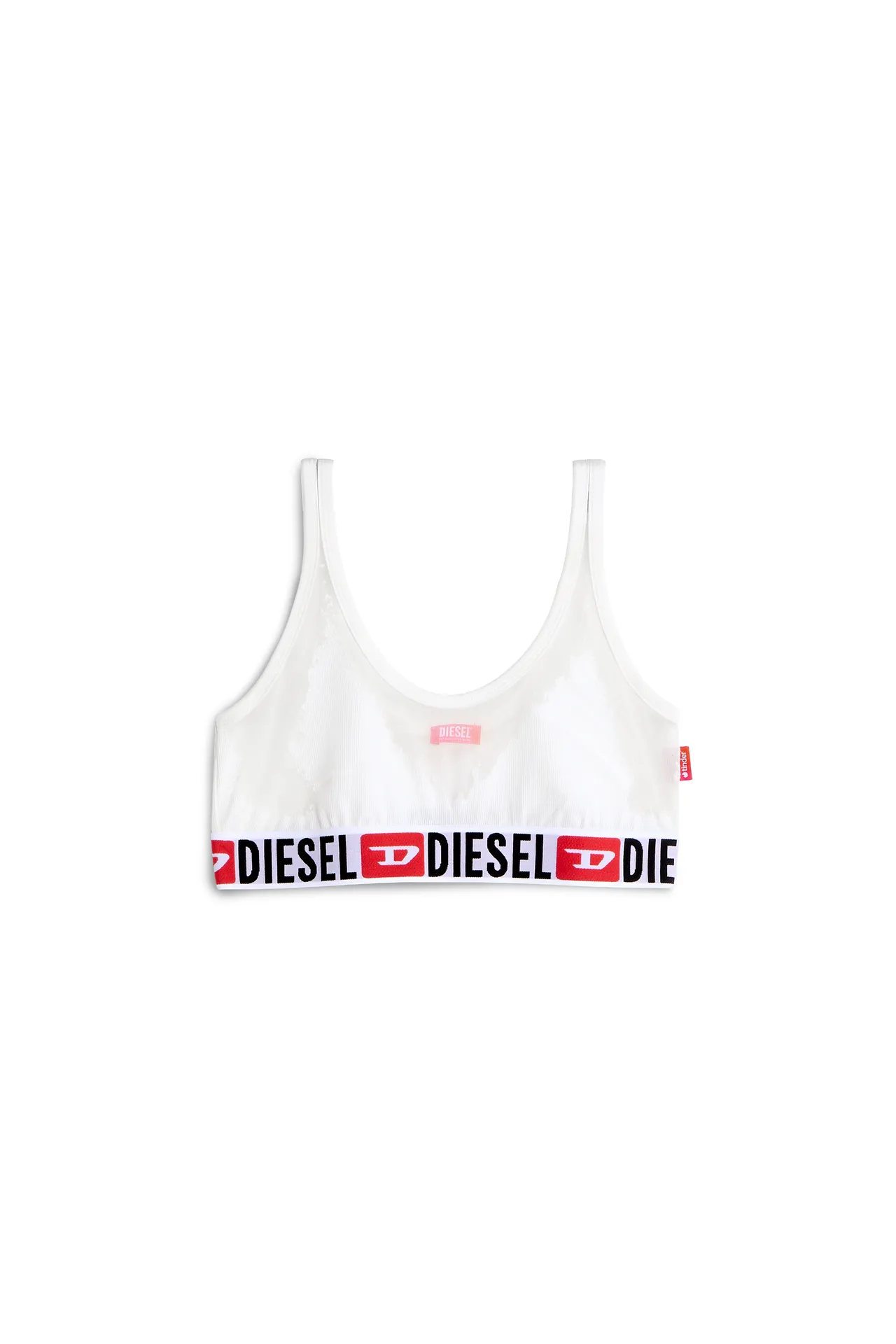 DIESEL X TINDER錯視透膚運動內衣，3080元。品牌提供