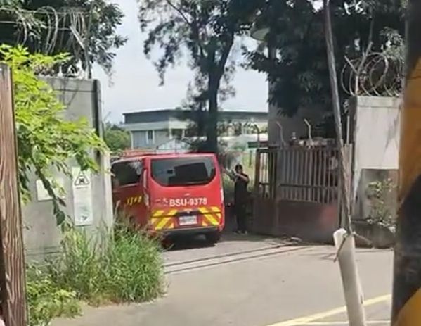 新竹空軍基地火警 竹消出動支援