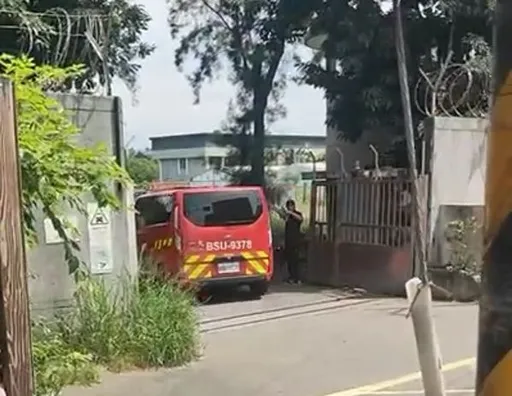 新竹空軍基地火警　竹消出動支援