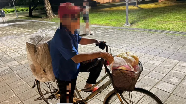 警方低調埋伏，終於在公園逮到竊嫌。翻攝畫面