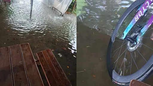 午後大雨突襲！百齡橋旁「水深20公分」 民眾一度受困