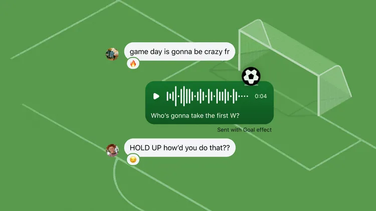 Instagram於全球推出全新「Goal!」AI語音特效，傳送語音訊息即可解鎖驚喜動畫。