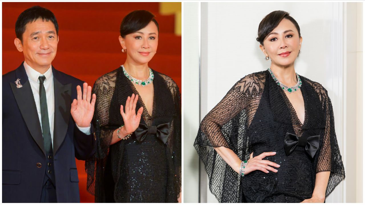 梁朝偉把劉嘉玲牽緊緊 老婆一鬆手馬上社恐摳手手