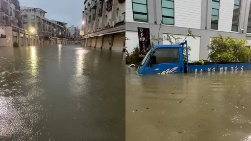大豪雨炸南台灣！台南淹水中斷交通　貨車險滅頂