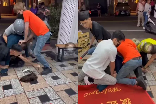 仗義片｜持刀男搶銀樓衰遇4好漢　壓制在地慘認栽
