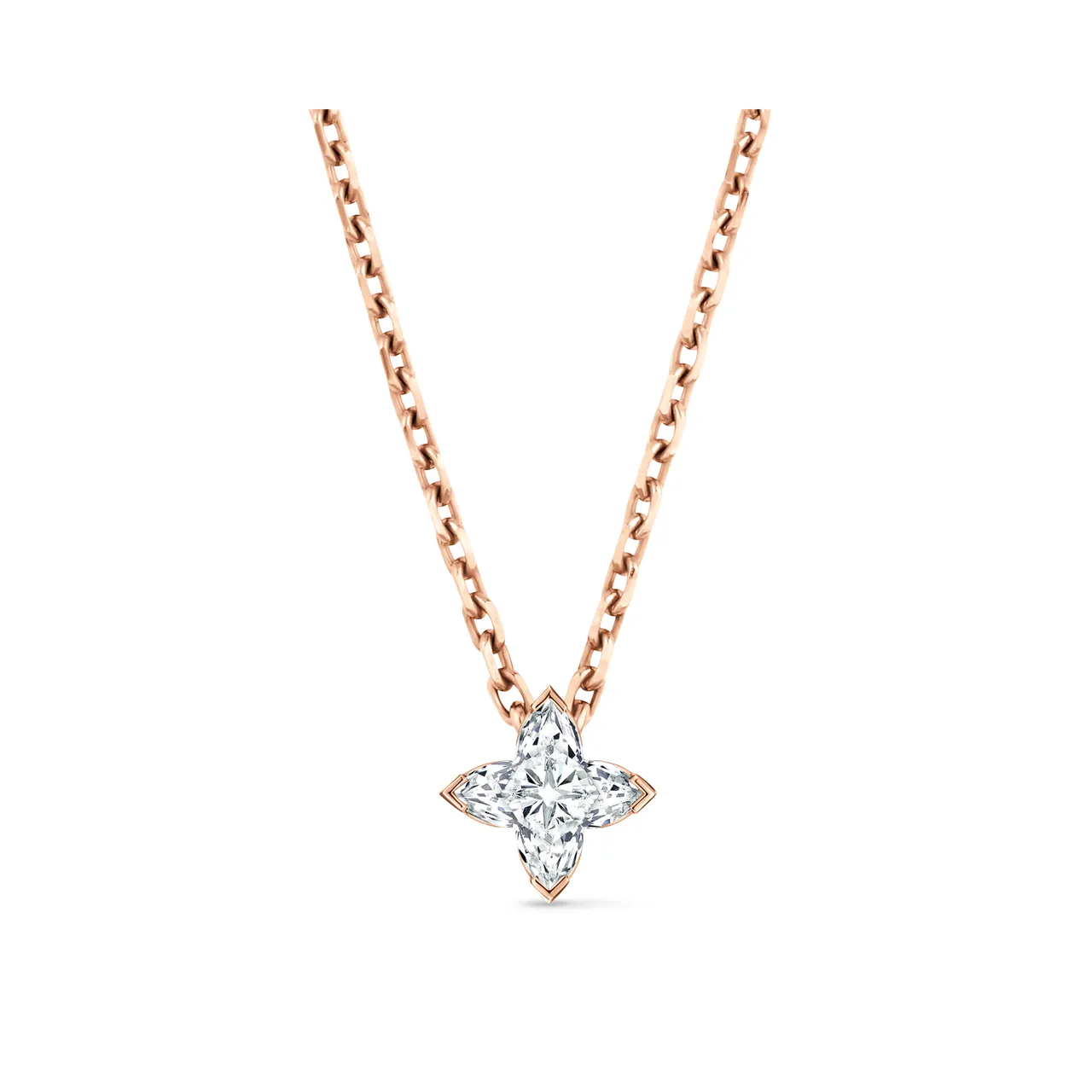 LV Diamonds吊墜，配LV Monogram Star 切割鑽石，起始價12萬7000 (價格隨鑽石克拉數變動)。品牌提供