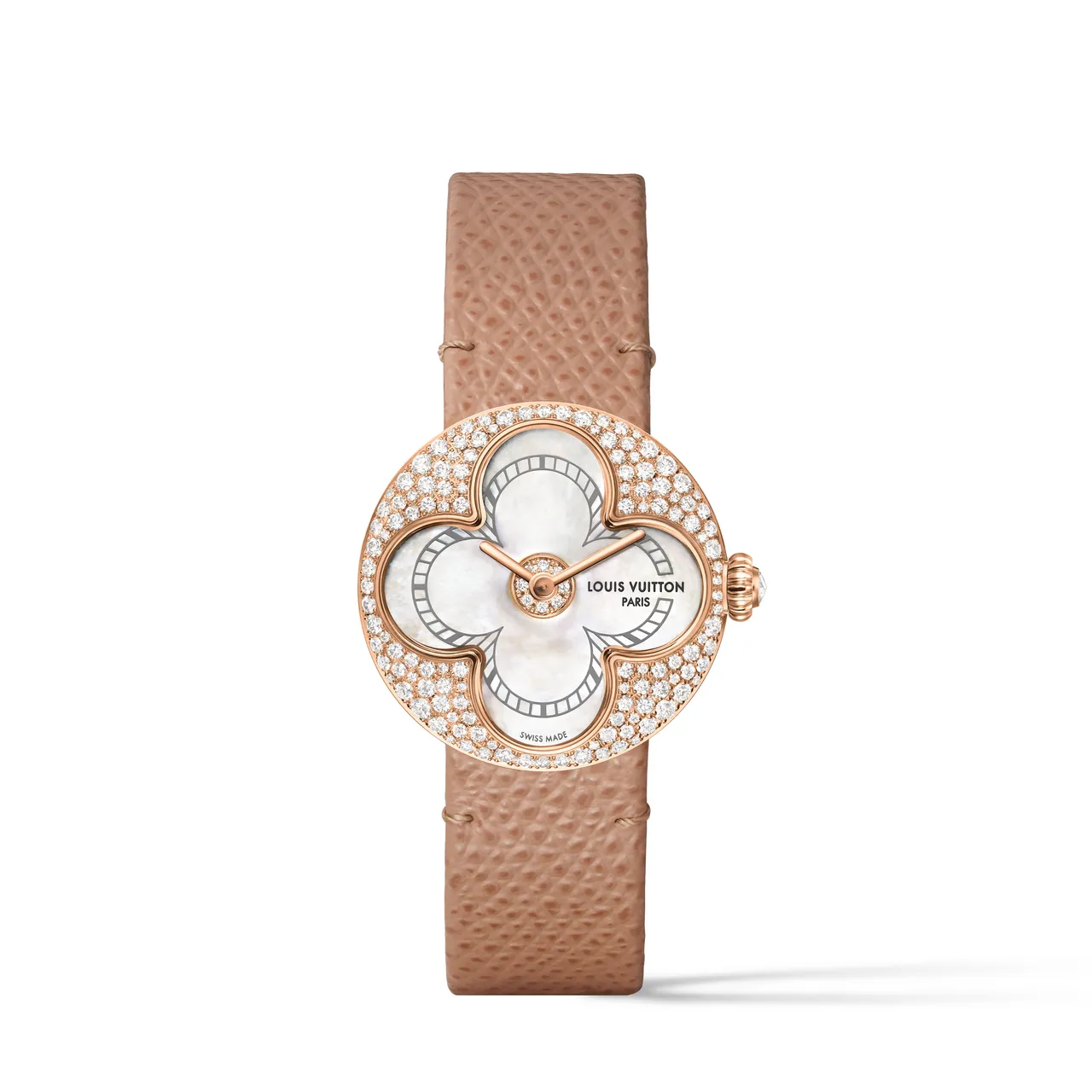 LV Color Blossom珠寶腕錶，26mm，玫瑰金與鑽石，62萬元。品牌提供