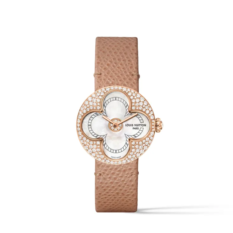 LV Color Blossom珠寶腕錶，26mm，玫瑰金與鑽石，62萬元。品牌提供