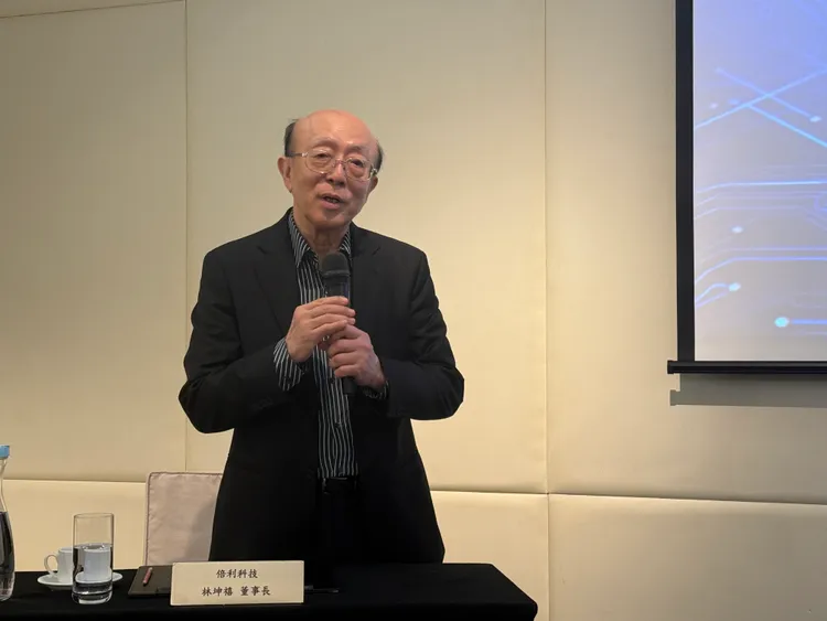 倍利科技（7822）董事長林坤禧。呂承哲攝