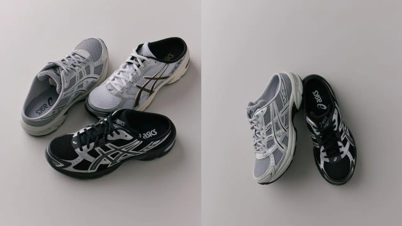ASICS推出全新穆勒鞋。品牌提供