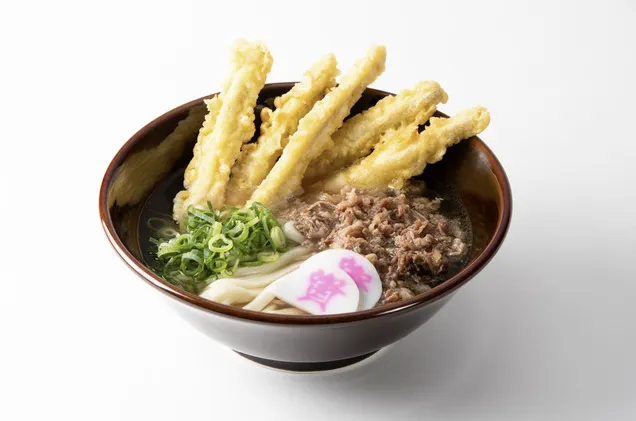 招牌炸牛蒡牛肉烏龍麵。翻攝oricon news