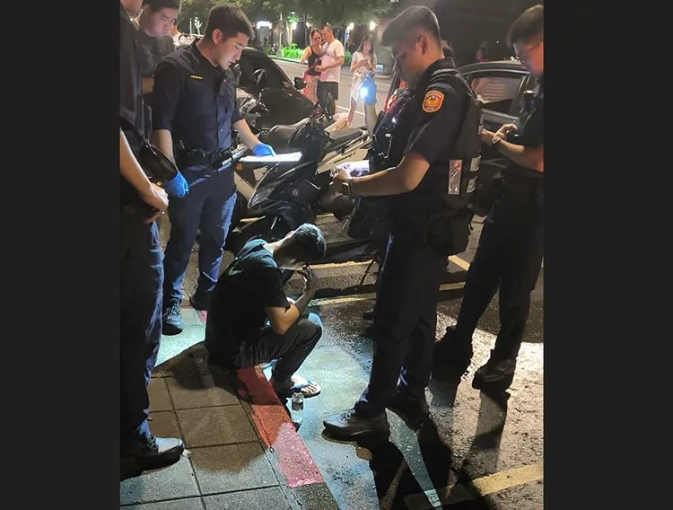 潘男毒駕當場被逮捕。翻攝畫面