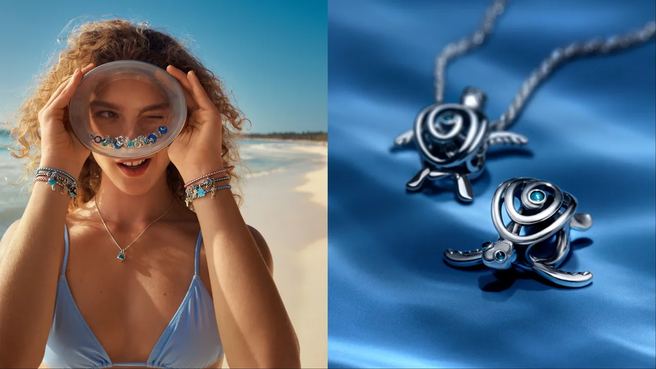PANDORA推出以海洋為主題的2026夏季系列。品牌提供