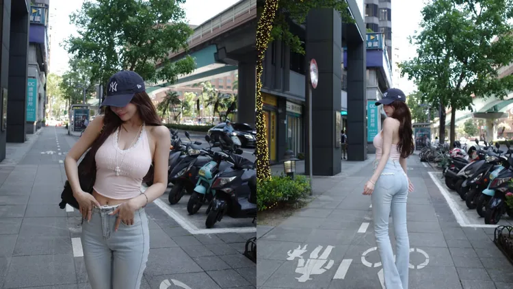 三上悠亞日前「零偽裝」現身台北街頭。翻攝三上悠亞Threads