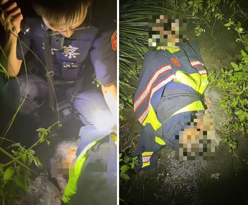 台中87歲嬤失聯倒臥高美濕地 警暗夜搜救3小時成功搶命
