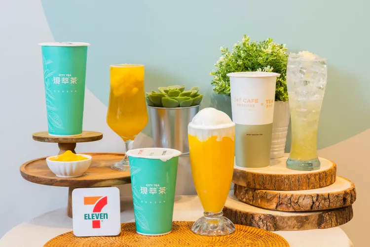 即將上市的3款芒果系飲品。7-ELEVEN提供