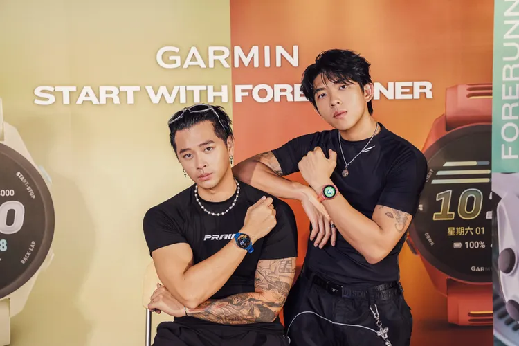 高爾宣與PIZZALI出席智慧穿戴品牌活動。GARMIN提供