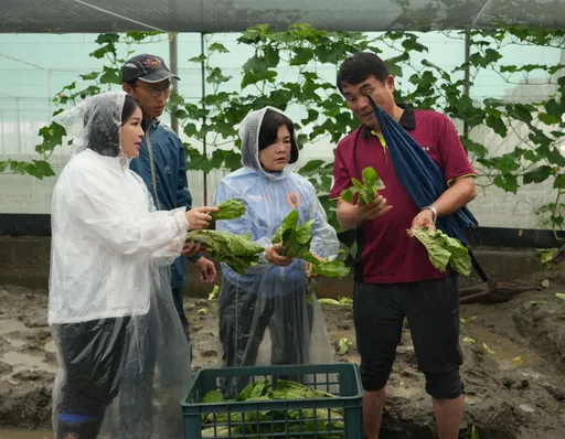 雨彈北移雲林葉菜產地重傷　縣長張麗善勘災　爭取天然災害救助