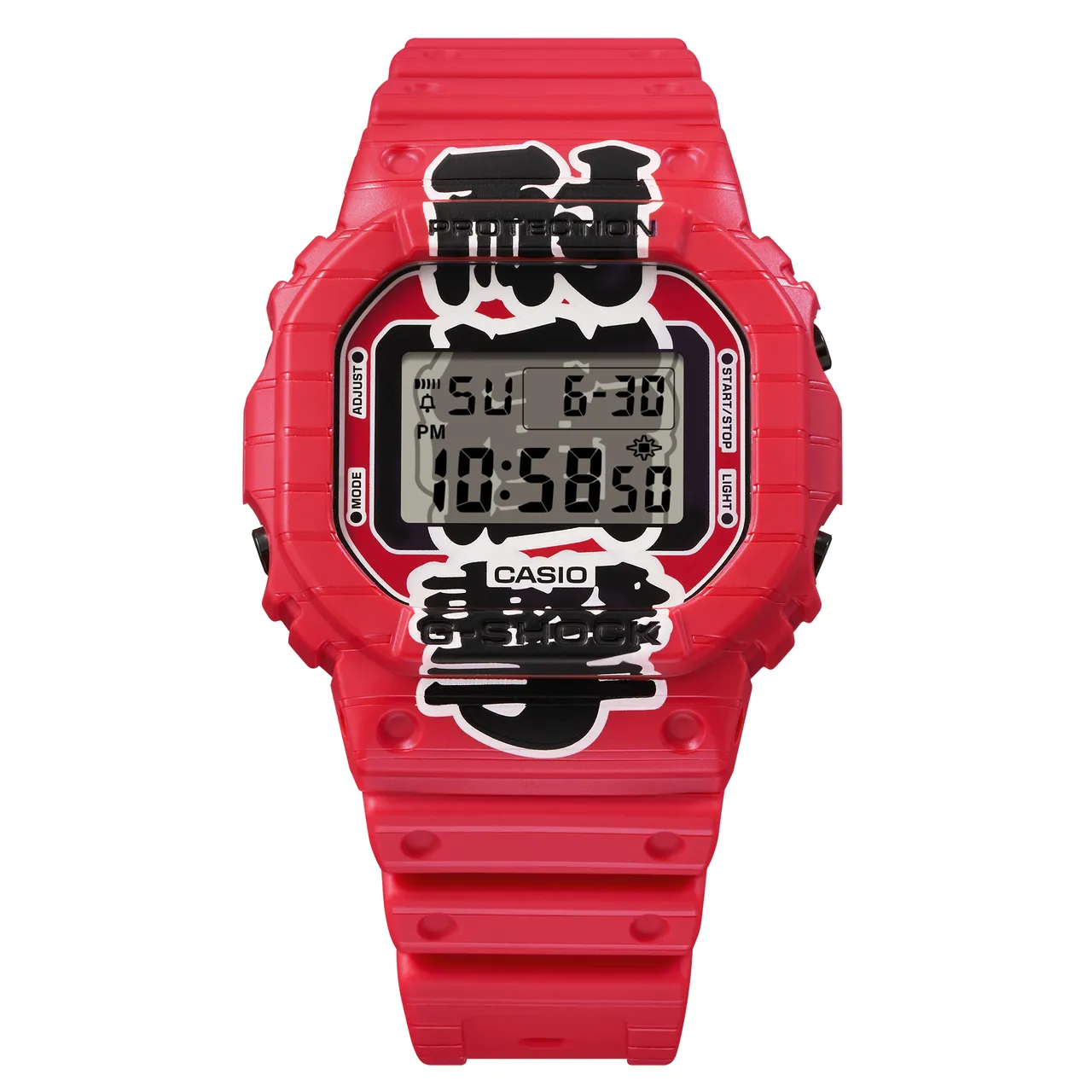 G-SHOCK日本製主題系列《赤提灯》DW-5600AKA-4腕錶，4400元。品牌提供