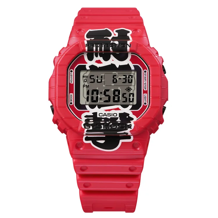 G-SHOCK日本製主題系列《赤提灯》DW-5600AKA-4腕錶，4400元。品牌提供
