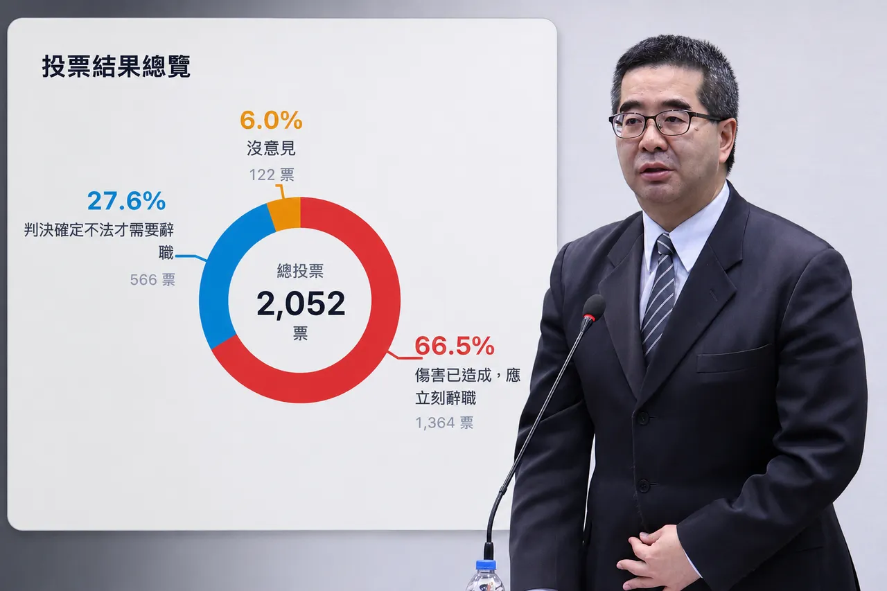 馬英九提告蕭旭岑　網路投票6成6贊成他「立刻辭職」