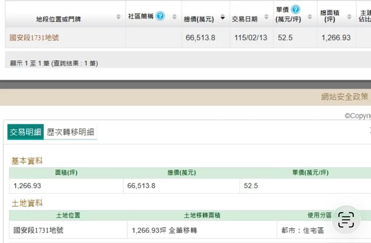 皇龍購地實登內容