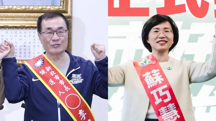 新北市長參選人李四川（左）、蘇巧慧（右）。左莊宗達攝、右蘇巧慧臉書