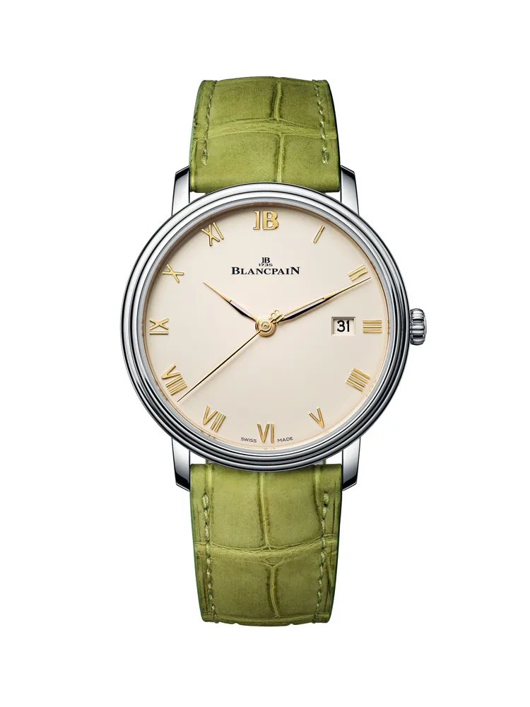 Blancpain台北101限時專賣店獨賣款，Villeret Ultraplate超薄腕錶38mm，33萬6000元。品牌提供