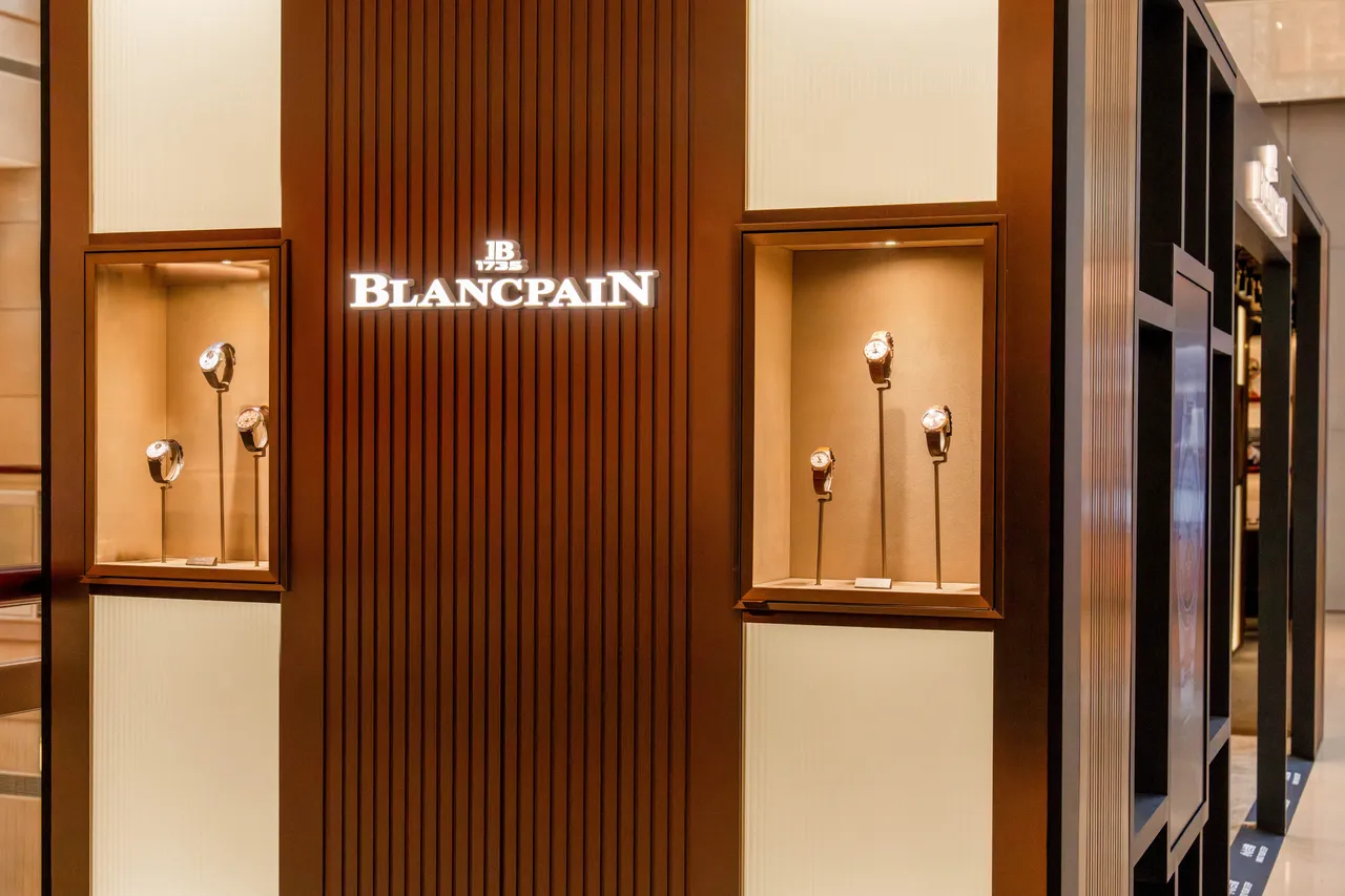 Blancpain台北101限時專賣店。品牌提供