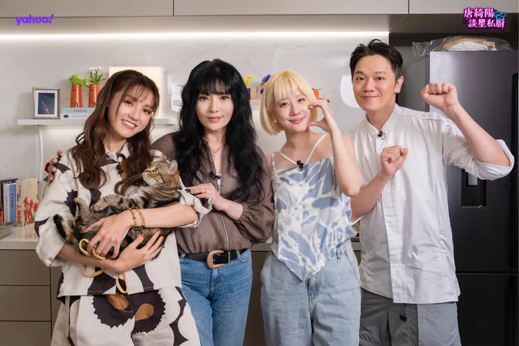 唐綺陽自認是貓奴。《Yahoo唐綺陽談星私廚》提供
