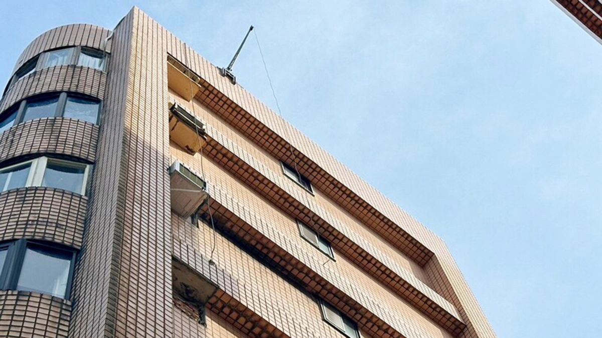 新北三芝工人外牆吊籃封冷氣孔 5樓墜落喪命