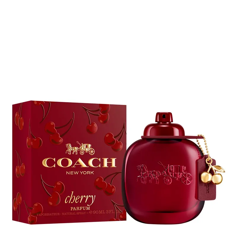 COACH CHERRY時尚櫻桃香精，30ml／2300元、50ml／3450元、90ml／4500元。品牌提供