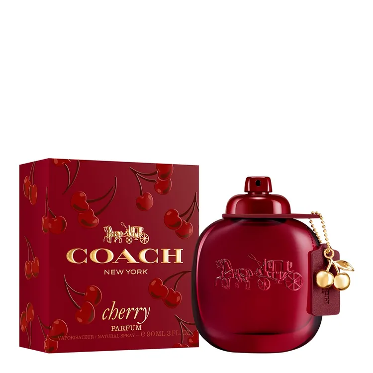 COACH CHERRY時尚櫻桃香精，30ml／2300元、50ml／3450元、90ml／4500元。品牌提供