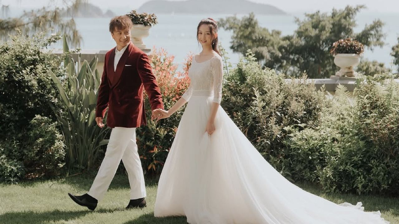 邪教倖存者披白紗!方力申補償愛妻辦婚禮 粉紅妞搶鏡