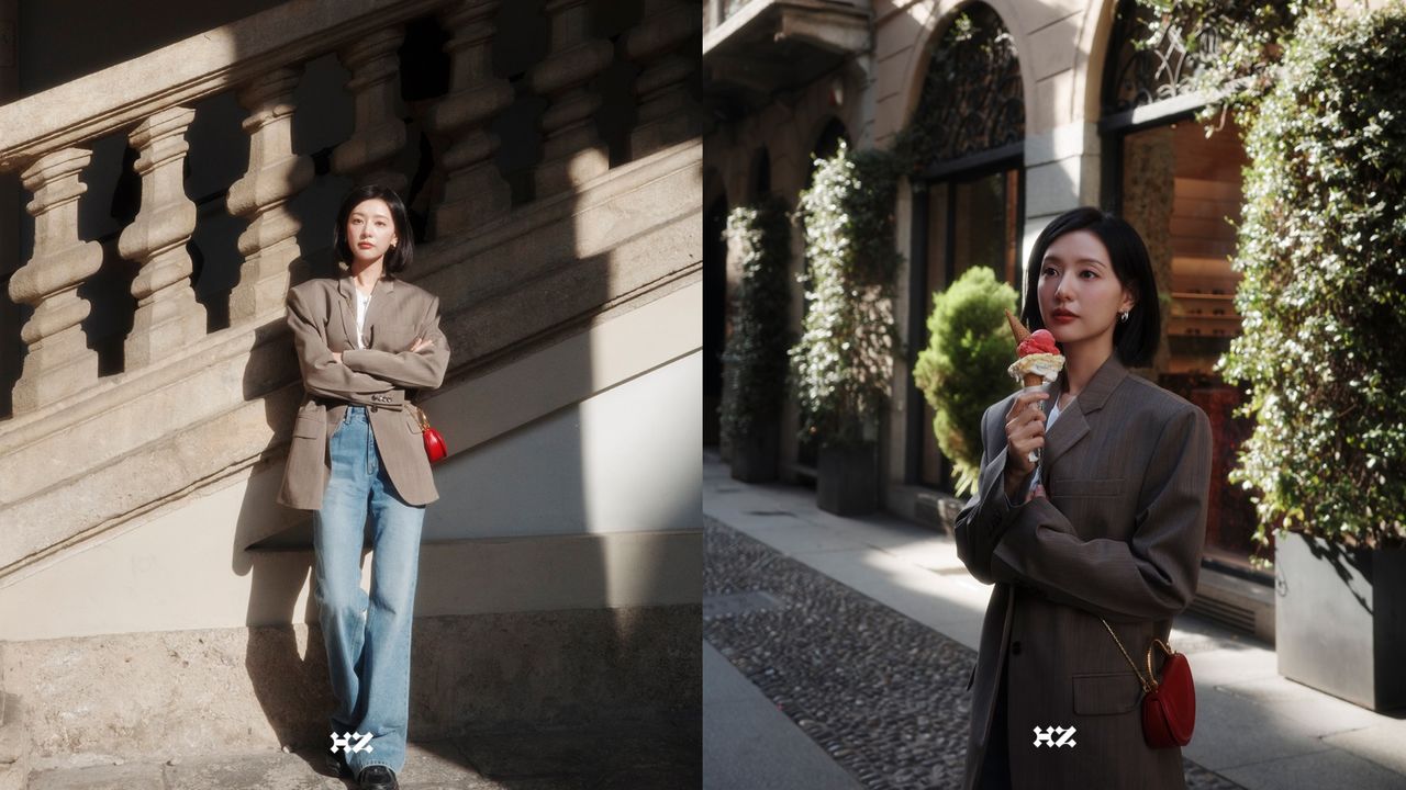 金智媛短髮造型夢回尹明珠 米蘭大啖Gelato淨化眼球