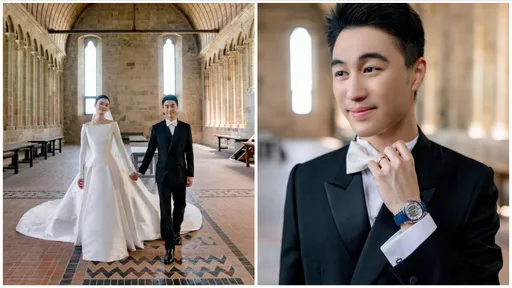 賭王兒何猷君不讓老婆獨自華麗　億元世紀婚戴840萬百達翡麗錶