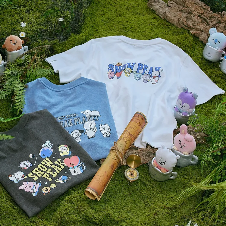 聯名服飾延續簡約機能廓形，並將BT21的7位角色全都變身服裝主角。品牌提供