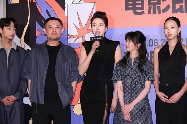 梁詠琪在疫情期間拍攝《聰明鎮》，拋家棄女來台2個月。莊宗達攝