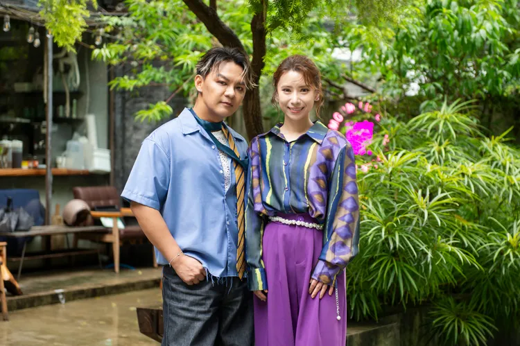 陳怡婷與曾瑋中今舉辦金曲入圍記者會。時代創藝提供
