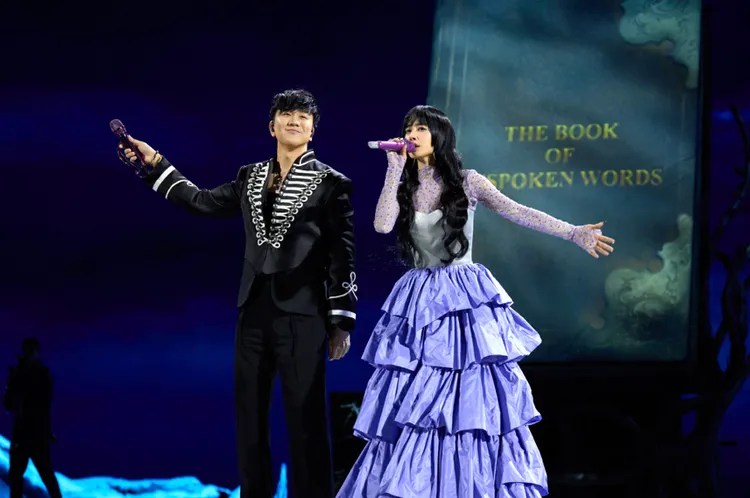 Jolin此次巡演首度迎來嘉賓，身份竟是天王林俊傑。凌時差提供