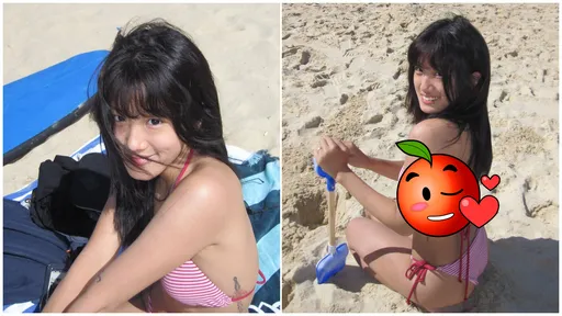 賈靜雯女兒梧桐妹曬比基尼辣照　性感美背S曲線全都露