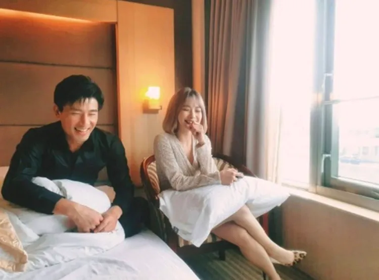 吳婉君初次與傅子純見面，兩人不熟卻很好笑。翻攝吳婉君臉書