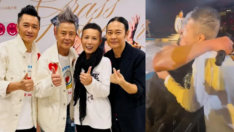 吳文忻生前最後露面是4月29日去看草蜢演唱會，罹患腦癌的蔡一傑特別下台抱住她獻吻，互相鼓勵。翻攝吳文忻IG