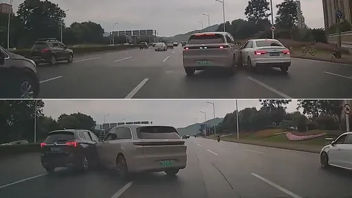 影片｜人車爭奪方向盤？　電動車智駕「左右搖擺連續撞車」