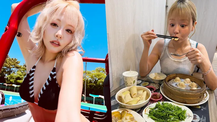 前日本超人氣AV女優、現轉型為知名DJ的濱崎真緒（DJ Mao）跟風玩春水堂梗。翻攝濱崎真緒臉書