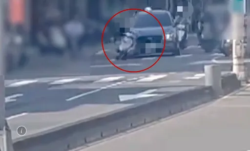 南港阿嬤騎士「路中間急煞」釀5車骨牌追撞　肇事「1理由」連警員都傻眼