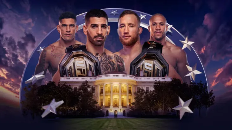 UFC Freedom 250以美國建國250週年為主題，計畫於白宮南草坪（South Lawn）舉辦紀念賽事。翻攝UFC官網