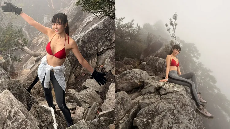 胡文英時常在社群分享登山美照。胡文英臉書