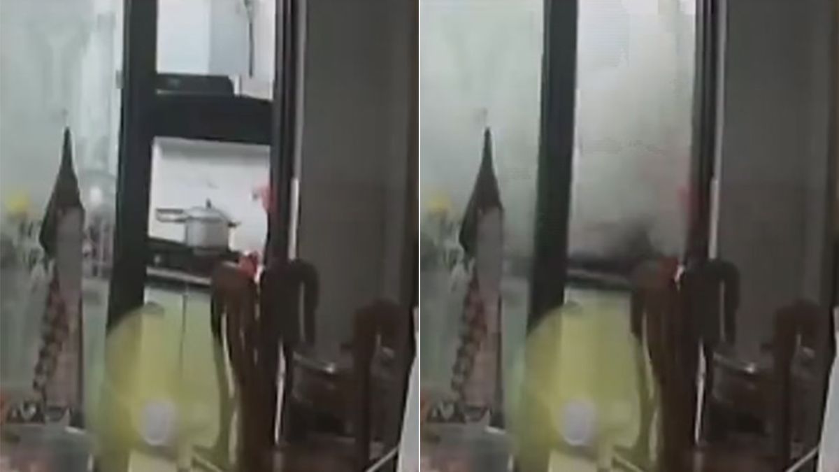 壓力鍋煮粽子「整鍋炸了」 廚房一片狼藉疑這動作釀禍