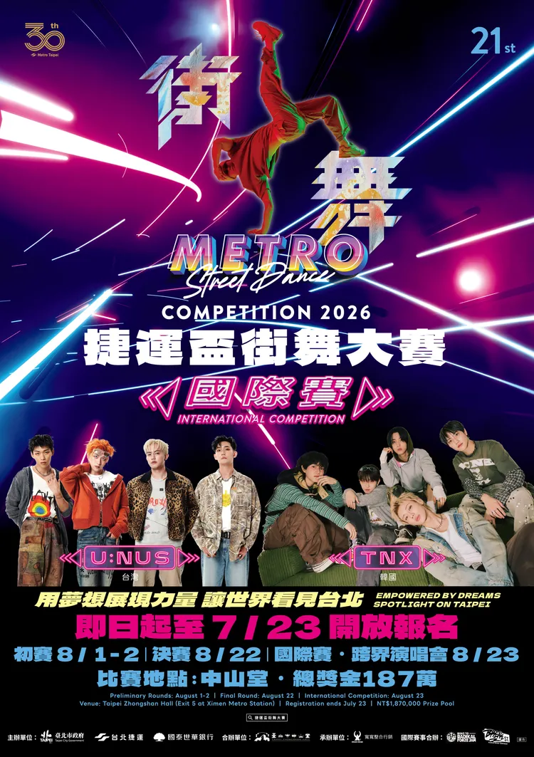 今年捷運盃全面升級為國際賽事。寬寬整合提供